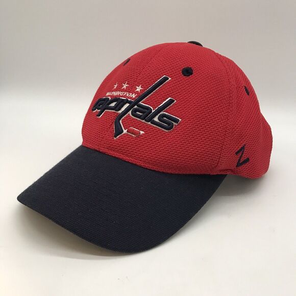 Washington Capitals NHL Licensed Hockey Cap Zephyr Red Black Adult Snapback Hat - Picture 4 of 10